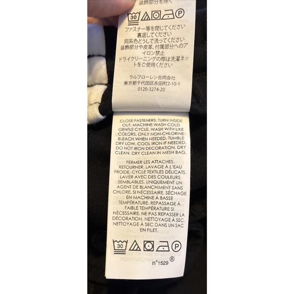 NWT Polo Ralph Lauren Mens 2XL Sweatpants Black White Side Stripe Zip Ankle XXL - Picture 16 of 16